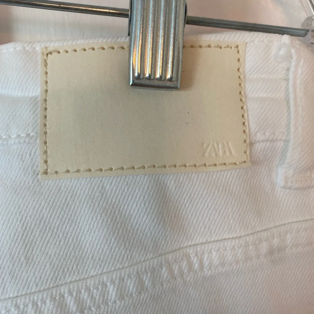 NWT WHITE ZARA MOM FIT DENIM JEANS SZ 6 - Picture 11 of 12